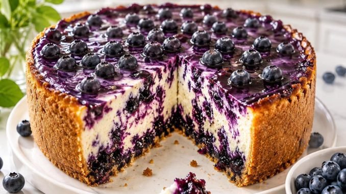 TARTA DE QUESO DE ARÁNDANO ¡QUE prendió fuego a Internet cremosa, jugosa y sin falta!