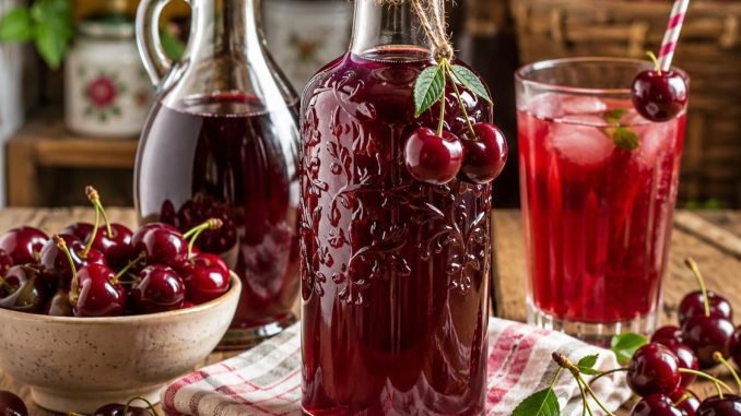 JARABE DE CEREZA – ¡grueso, fragante y perfecto para diluir!