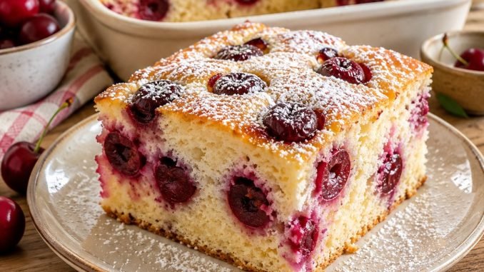 PASTEL DE YOGUR CON CEREZAS – sin escamas, sin molestias y ¡siempre tiene éxito!