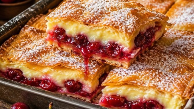 ¡TIENES QUE PROBARLO! TARTA JUGOSA con pudín de vainilla y con batidos o colgantes…