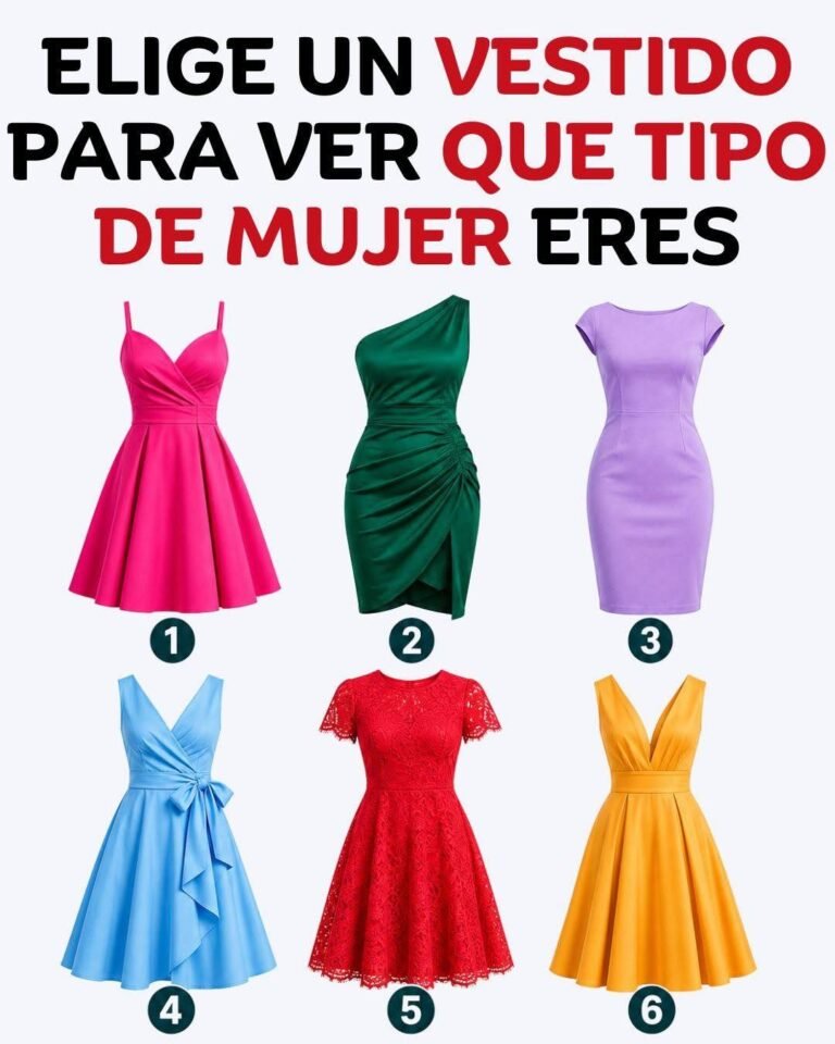 ELIGE EL VESTIDO QUE USARÍAS Y DESCUBRE QUÉ TIPO DE MUJER ERES.