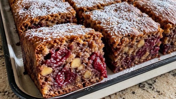 Pastel de Cuaresma con cerezas y nueces: ¡un sabor tradicional que no pasará desapercibido!