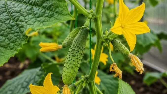 El pepino florece, pero no hay frutos: una razón que muchos no ven porque sólo miran la hoja