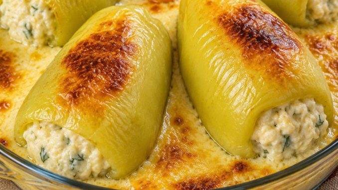 PIMIENTA RELLENA DE QUESO – ¡Almuerzo rápido de verano!