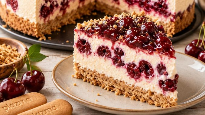 PASTEL CON CREMA AGRIA, CEREZAS Y PLASMA – la combinación perfecta…