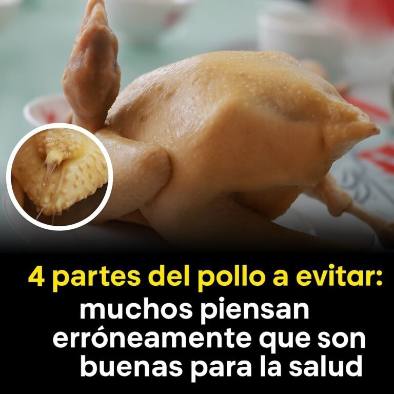 4 partes del pollo a EVITAR!