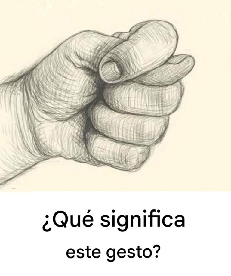 ¿Qué significa este gesto con el pulgar entre los dedos?