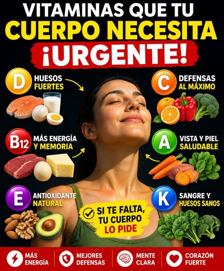 Vitaminas que tu cuerpo necesita urgentemente