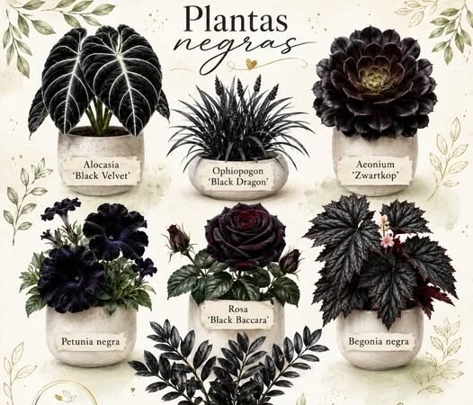 El color negro en las plantas: