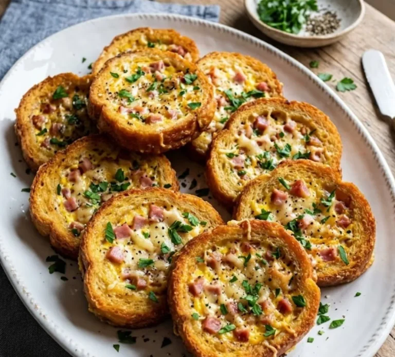 Tostadas rellenas pan relleno en sartén fácil y rápido