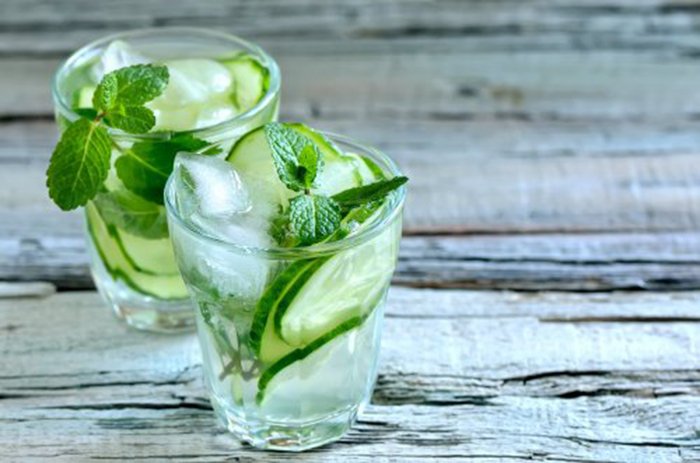 Bebida Detox de Pepino y Menta