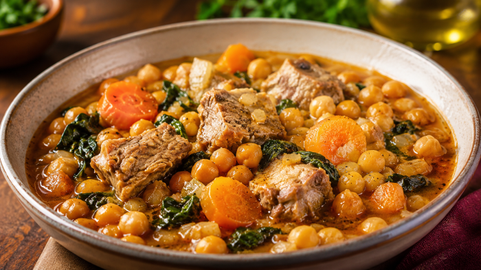 Guiso de Garbanzos con Costillas