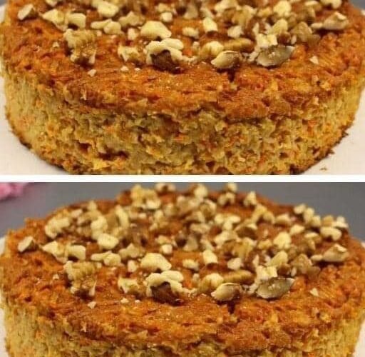 Riquísima torta de avena y zanahorias ¡No lleva azúcar!