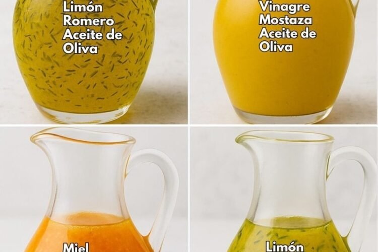 4 Vinagretas Caseras para Dar Sabor a Tus Ensaladas